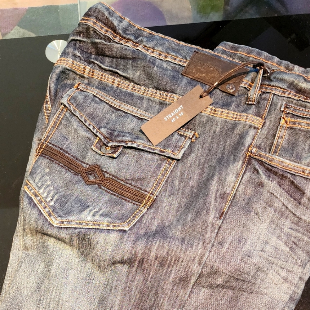 Buffalo Jeans - 40 x 30  Blue Relaxed (4)